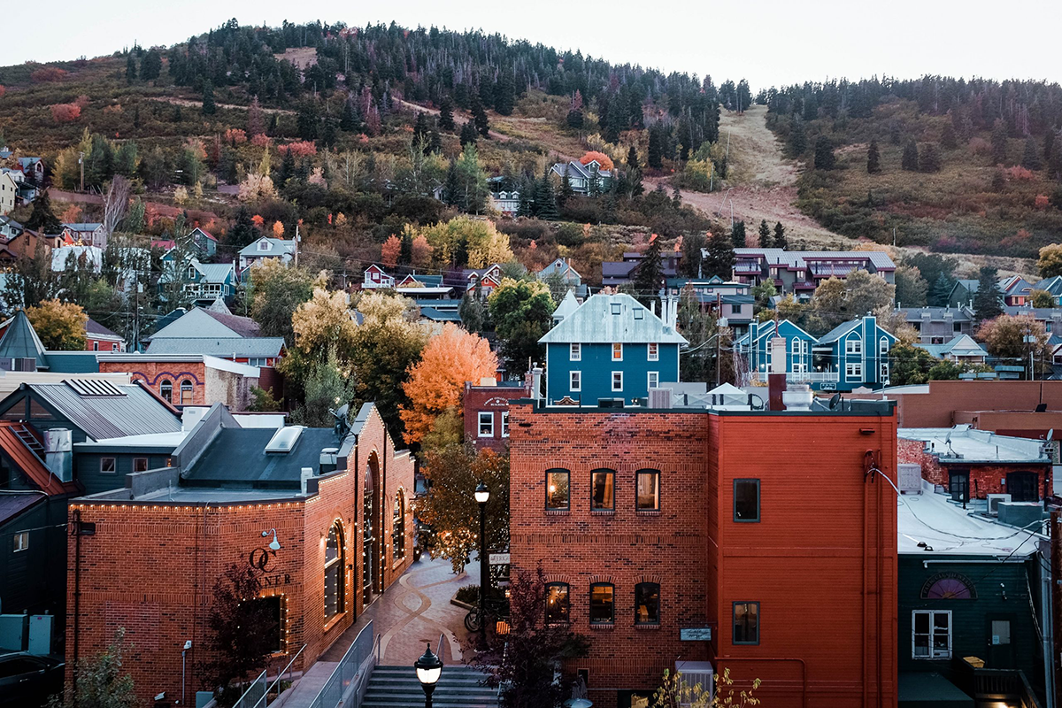 Overlooking Park City, Utah. One of the prime ski destinations to visit during fall