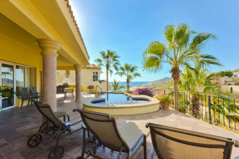 Palm trees and ocean breeze at Villa Bougainvillea