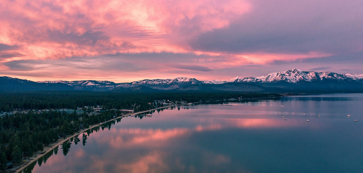 Sunset at South Shore of Lake Tahoe