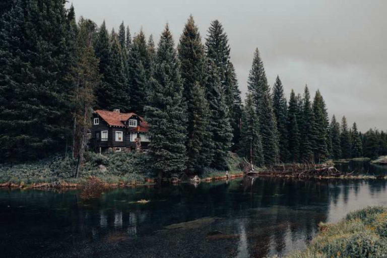 A cozy lakeside cabin perfect for a last minute stay at a lake outside of Sun Valley Idaho