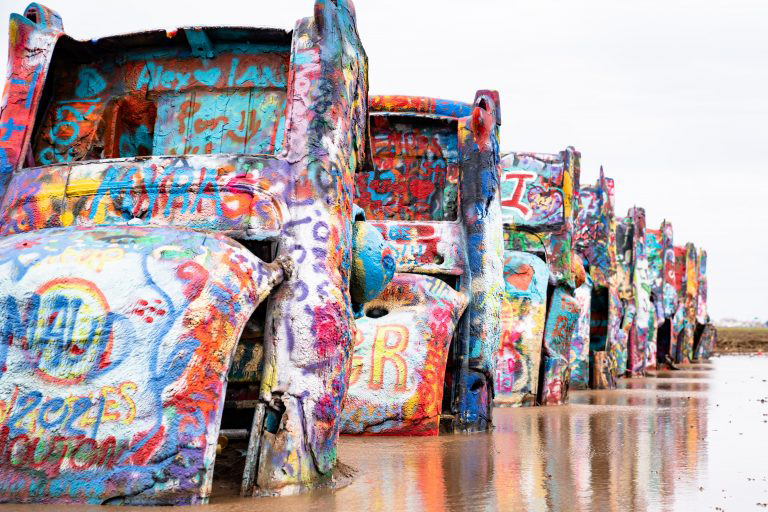 Cadillac Ranch off I-40 outside of Amarillo