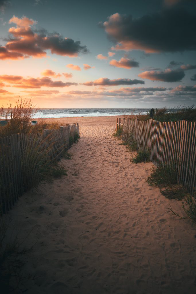 Sundown at Ocean Beach a great last minute vacation destination