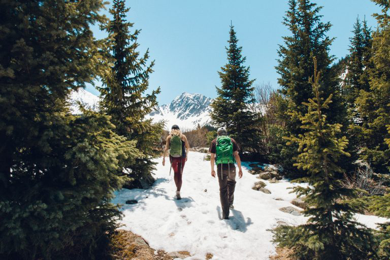 A sunny slush season hike during a last minute trip to Colorado