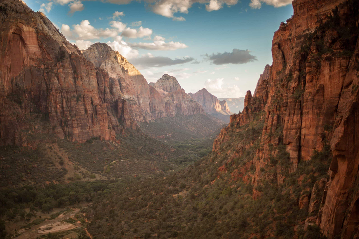 Views of Zion Canyon during a last minute trip to Zion National Park