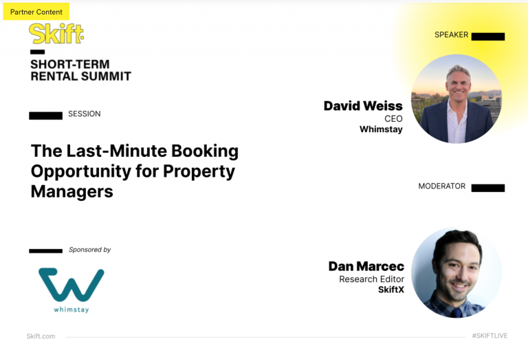 Skift Short-Term Rental Summit Video: The Last-Minute Booking Opportunity for Property Managers