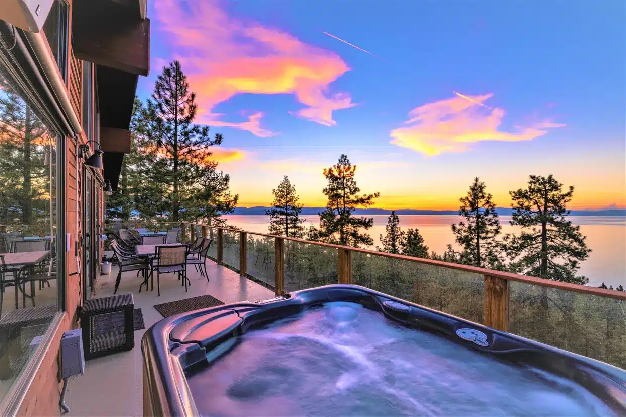 A serene view of Lake Tahoe