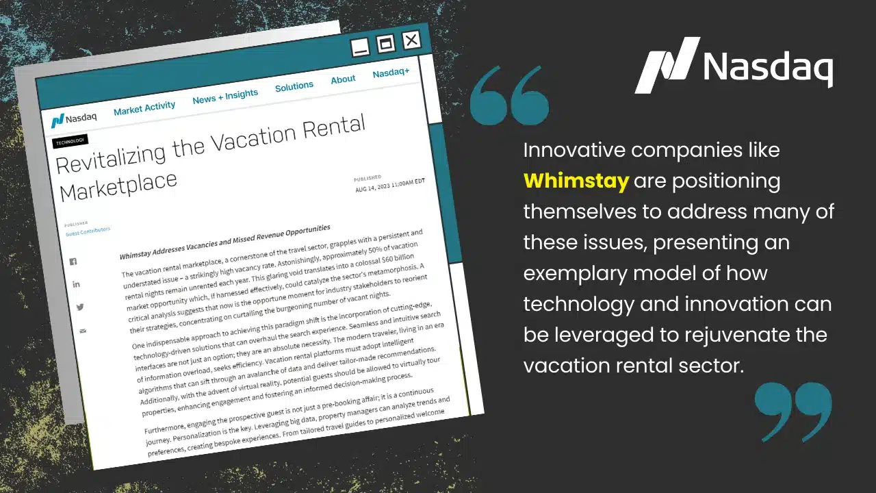NASDAQ Feature: Addressing Vacation Rental Industry's Challenges