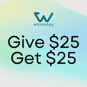 Join Whimstay's referral program and earn free travel credits