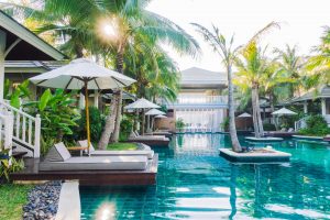 Beautiful vacation rental property on the beach.